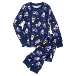 SLEEPWEAR BLUE w/ DOGS SPACE 2pc PAJAMAS GYMMIES 12 18 24 3 4 5 6 8 NWT