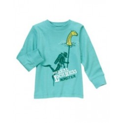 LOCH NESS HEROES AQUA w/ LOCH NESS MONSTER L/S TEE 5 NWT