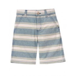 GONE SURFIN' BLUE STRIPE WOVEN SHORTS 3 4 5 6 7 8 10 12 NWT 