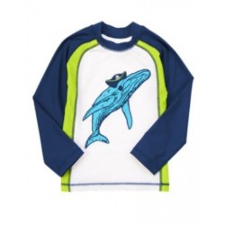 SWIM SHOP PIRATE WHALE L/S RASHGUARD 4 5 6 8 NWT