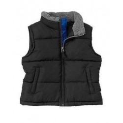 SNOWBOARD LEGEND BLACK PUFFER LINED VEST 3 4 5 6 7 8 10 12 NWT