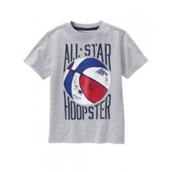 STAR SPANGLED SUMMER GRAY w/ All Star Hoopster BASKETBALL TEE 5 6 7 NWT