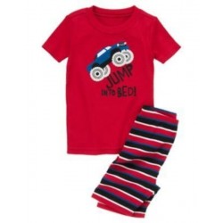 SLEEPWEAR RED MONSTER TRUCK  2pc PAJAMAS 6 12 18 2T 3 5 NWT