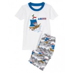 SLEEPWEAR TROLL PIRATE SHIP 2pc PAJAMAS 6 12 18 24 2 3 4 5 6 7 8 9 10 