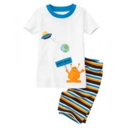 SLEEPWEAR EARTH BOUND ALIEN 2pc PAJAMAS GYMMIES 6 12 6 8 NWT