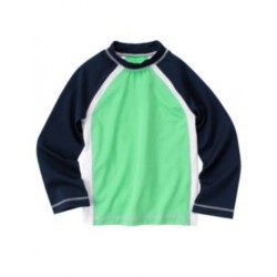 DEEP SEA ADVENTURE GREEN L/S RASHGUARD 3 4 5 6 7 8 NWT