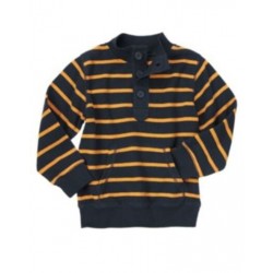 PREPPED FOR SCHOOL NAVY STRIPE FLATBACK L/S TOP 3 4 5 12 NWT