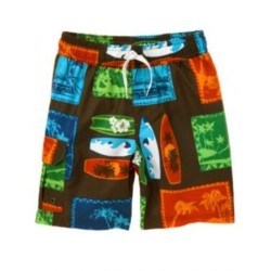 SWIM SHOP SURF SCENIC STAMP SWIM TRUNKS 4 5 6 7 8 10 NWT