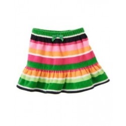 CHEERY ALL THE WAY  MULTI COLOR STRIPE FLEECE SKIRT 3 4 5 6 7 NWT 