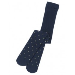 HOLIDAY SHINE NAVY w/ GOLD DOTS A/O TIGHTS 4 5 6 7 8 10 12 NWT