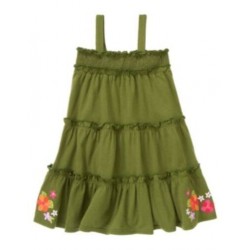 SURF ADVENTURE OLIVE FLOWER CONVERTIBLE DRESS TO SKIRT 3 4 6 9 10 12  