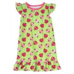 SLEEPWEAR GREEN w/ LADYBUG NIGHTGOWN GYMMIES 2T 3 4 5 6 7 8 10 12 NWT