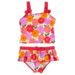 SWIM SHOP FLORAL PRINT SKIRT TANKINI 2-PC SWIMSUIT 3 4 5 6 7 8 9 10 12