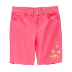 GROWING FLOWERS PINK FLOWER & TURTLE BERMUDA SHORTS 3 4 5 10 12 NWT