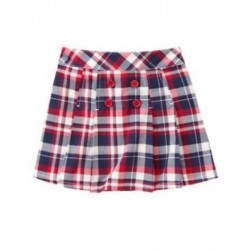 HOMECOMING KITTY RED PLAID SKORT SKIRT 3 4 6 7 8 10 NWT 