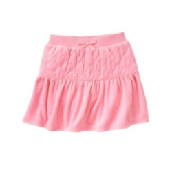 PARISIAN CHIC PINK QUILTED BOW VELOUR SKORT 3 4 5 6 7 8 9 10 12 NWT