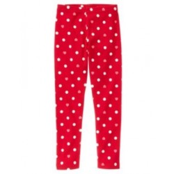 VALENTINES DAY RED w/ DOTS N HEARTS LEGGINGS 3 4 5 6 7 8 9 10 12 NWT