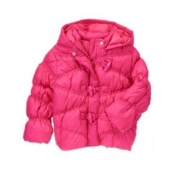 COLOR HAPPY PINK QUILTED TOGGLE HOODED PUFFER JACKET 4 5 6 10 12 NWT