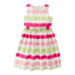 EGG HUNT MULTI COLOR STRIPE EASTER DRESSY DRESS 4 5 6 7 8 10 NWT