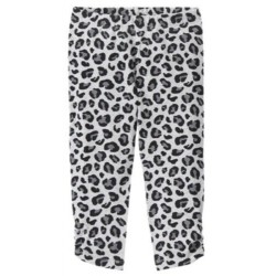 SAFARI TWIRL LEOPARD PRINT CAPRI LEGGINGS 4 5 6 7 8 NWT