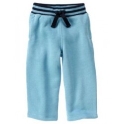 JUNIOR RACER BLUE FLEECE KNIT PANTS 3 6 12 18 24 2T 3T 5T NWT