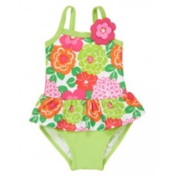 TROPI-CUTIE FLORAL SKIRTED 1-PC SWIMSUIT 6 12 18 24 2T 3T 4T 5T NWT