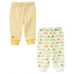 BRAND NEW BABY STRIPE N TURTLE UNI 2 PK KNIT PANTS Preemies 0 3 6 NWT