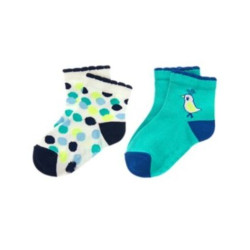 HAPPY BLUEBIRD DOT N BIRD 2-pair OF GIRLS SOCKS 6 12 24 2 3 4 5 NWT