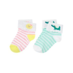 SUNNY CITRUS GATOR N SLICE F/O 2-pair OF GIRLS SOCKS 6 12 24 2T 3T NWT