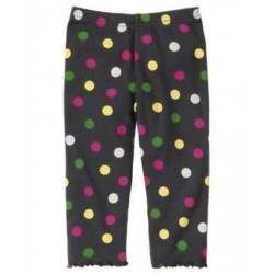 MERRY & BRIGHT GRAY w/ COLOR POLKA DOTS LEGGINGS 3 6 12 18 24 2 3 