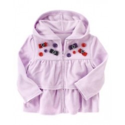 WINTER PENGUIN LAVENDER BOW TIERED VELOUR HOODIE 6 12 24 2 3 NWT