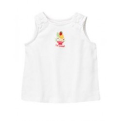 STRAWBERRY SWEETHEART WHITE I'm Sweet ICE CREAM TANK TOP 18 24 5TNWT