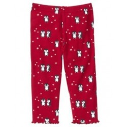  PENGUIN CHALET RED PENGUIN N SNOWFLAKE LEGGINGS 6 12 18 24 2 3 4 NWT