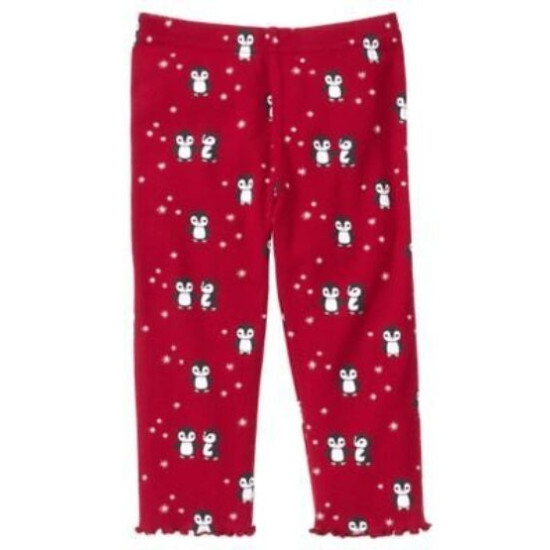  PENGUIN CHALET RED PENGUIN N SNOWFLAKE LEGGINGS 6 12 18 24 2 3 4 NWT