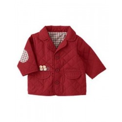 HOLIDAY FRIENDS RED QUILTED w/ PENGUINS JACKET 0 3 NWT