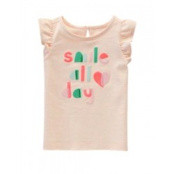 ISLAND CRUISE LIGHT PINK w/ Smile All Day S/S TEE 2T 3T 5T NWT