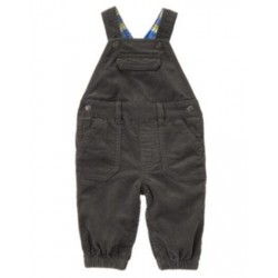 POLAR PRINCE GRAY CORDUROY OVERALLS 0 3 6 12 18 24 NWT