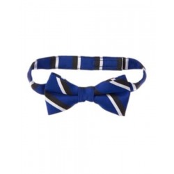 BEST IN BLUE BLUE BLACK & WHITE STRIPE BOW TIE 2 3 4 5 6 7 8 9 10 NWT