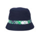 BACKYARD EXPLORER NAVY w/ GREEN PLAID BAND BUCKET HAT 12 24 2 3 4 5 NWT