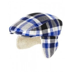 REINDEER LODGE PLAID FLAP DRIVING HAT 3 4 5 7 NWT-OT