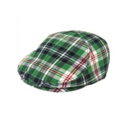 SUMMER GUY GREEN PLAID DRIVING CAP HAT 3 4 5 7 8 9 10 NWT