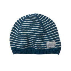 SUNNY SPORTS NAVY N WHITE STRIPE SWEATER BEANIE HAT 5 6 7 8 10 12 NWT