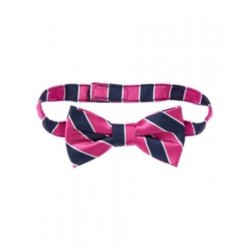 EGG HUNT PINK & NAVY STRIPED DRESSY BOW TIE 0 24 2 3 4 5 6 7 8 9 10 NWT