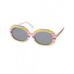 PRETTY POSIES MULTI COLOR STRIPE SUNGLASSES 0 2 3 4 5 6 NWT