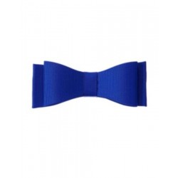 CHARM CLASS BLUE SATIN BUCKRAM BOW HAIR CLIP BARRETTE 1-CT NWT