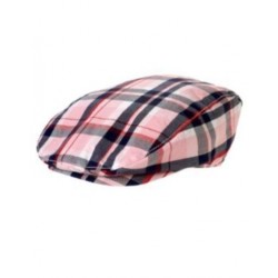 HOMECOMING KITTY PINK PLAID PAGEBOY HAT 3 4 5 7 8 10 NWT