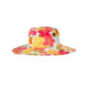 ALOHA SUNSHINE WHITE FLOWER PRINTED SUN HAT 3 4 5 7 8 9 10 NWT