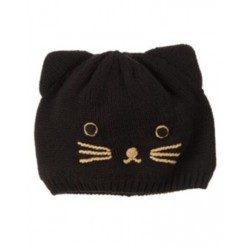 RIGHT MEOW BLACK KITTY SWEATER HAT 6 12 24 2T 3T 4T 5T NWT