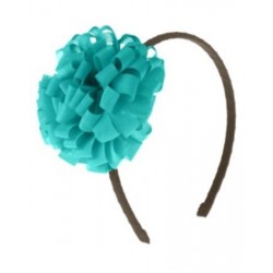 FRIENDSHIP CAMP TURQUOISE TULLE FLOWER HEADBAND NWT-OT