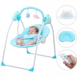 Electric Baby Swing Cradle Bluetooth Music Remote Rocker Bouncer Swing Chair